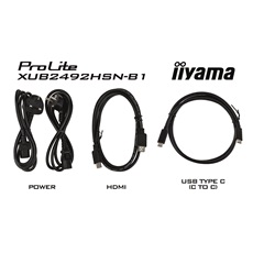 iiyama Prolite monitor, IPS, 24", 1920x1080, 16:9, 250cd, 4ms, VGA/HDMI/DP/USB, Hangszóró,pivot, állítható mag.,dönthető