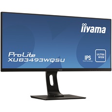 iiyama Prolite monitor, IPS, 34", 3440x1440, 21:9, 400cd, 4ms, HDMI/DP/USB, Hangszóró, állítható mag., dönthető