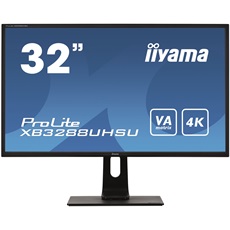 iiyama Prolite monitor, VA, 31,5", 3840x2160, 16:9, 300cd, 3ms, HDMI/DP/USB, Hangszóró, állítható mag., dönthető