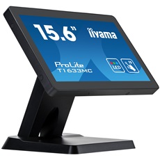 iiyama touch monitor, 15,6", 1366x768, 16:9, 255cd, 8ms, 500:1,VGA/HDMI/DP, T1633MC
