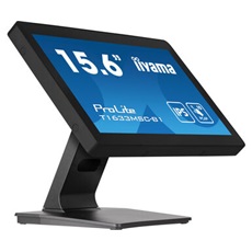 iiyama touch monitor, 15,6", 1920 x 1080, 16:9, 450cd, 5ms, 1000:1, HDMI/DP/UDBx2, T1633MSC-B1