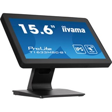 iiyama touch monitor, 15,6", 1920 x 1080, 16:9, 450cd, 5ms, 1000:1, HDMI/DP/UDBx2, T1633MSC-B1