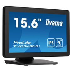 iiyama touch monitor, 15,6", 1920 x 1080, 16:9, 450cd, 5ms, 1000:1, HDMI/DP/UDBx2, T1633MSC-B1
