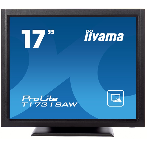 iiyama touch monitor, 17", 1280x1024, 5:4, 230cd, 5ms, 1000:1,VGA/HDMI, T1731SAW
