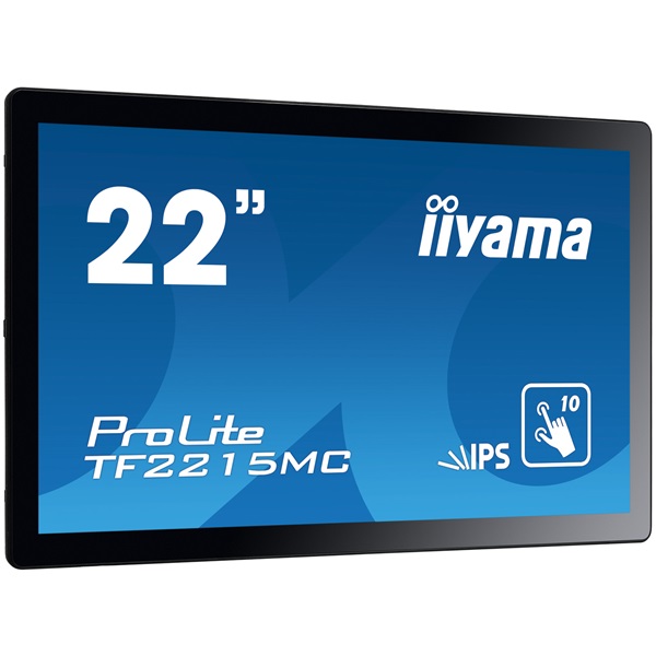 iiyama touch monitor, 21,5", 1920x1080, 16:9, 315cd, 14ms, 1000:1,VGA/HDMI/DP, Open frame, TF2215MC
